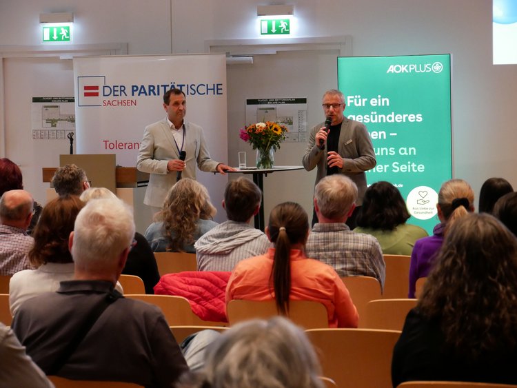 Michael Richter und Heiko Kotte während der Veranstaltung
