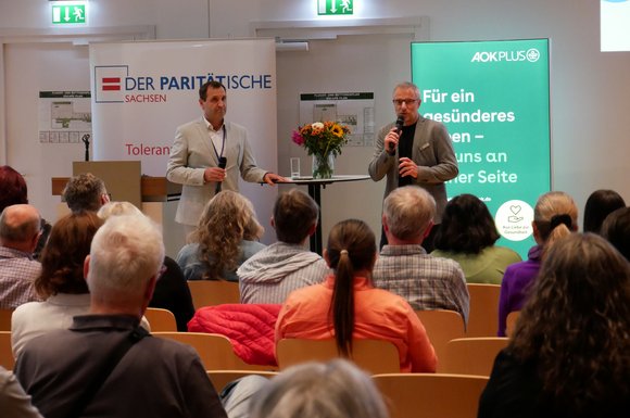 Michael Richter und Heiko Kotte während der Veranstaltung